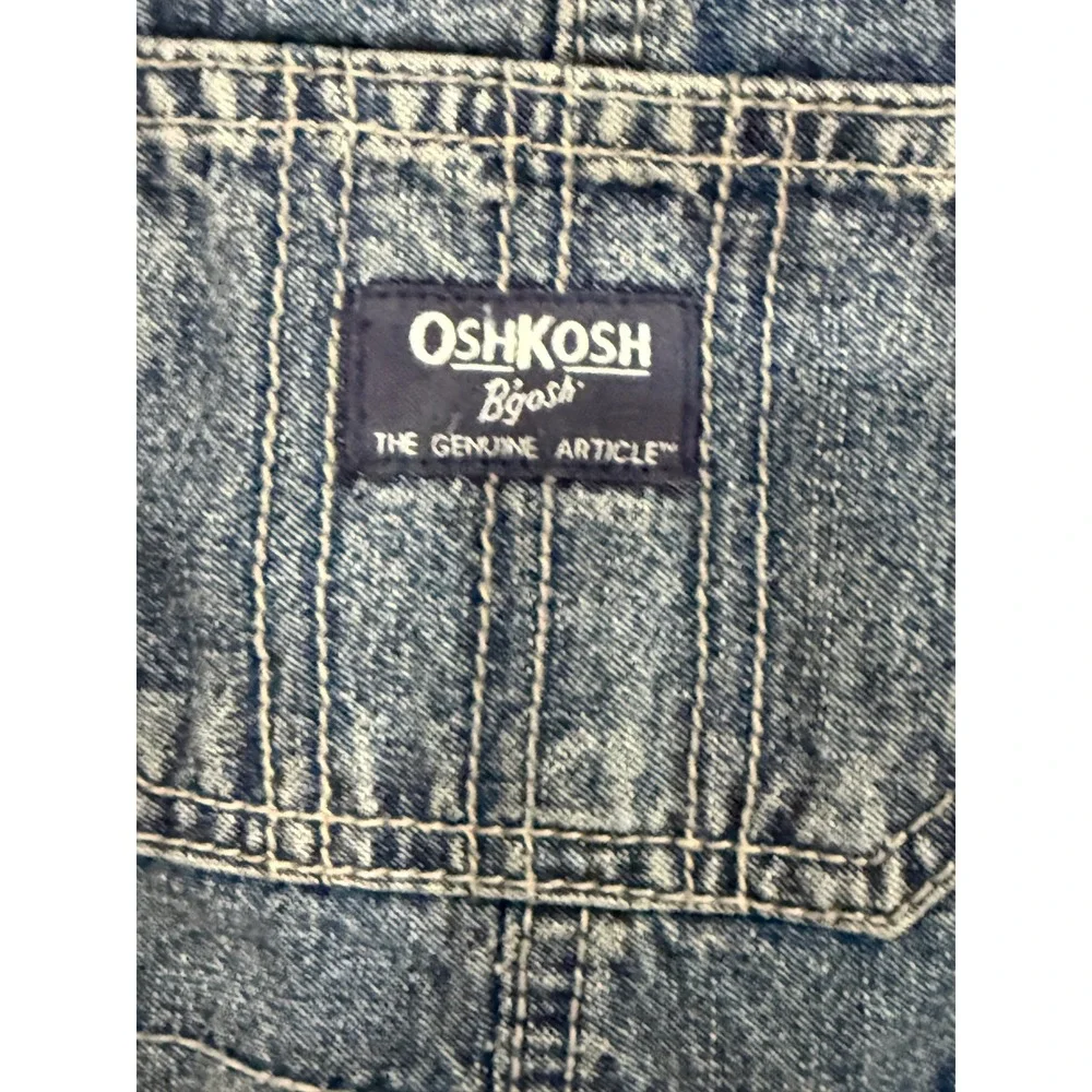 OshKosh Bgosh Baby Boys Medium Wash Denim Carpenter Overalls 18M NWT OKT11738